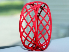 geometrische Armband Armbänder Armreif 3d print model - Mito3D