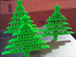 árbol de navidad ornamento decoración 3d afinia art el personalizado decoraciones dones vacaciones feliz los adornos presente estrella 3d print model - Mito3D