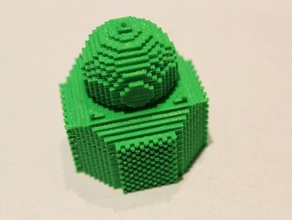 minecraft tapınak binalar yapılar 3d yeşil kaplumbağa oyun 2 çoğalıcı mineways benim yollar s3g stl magno20 3d print model - Mito3D