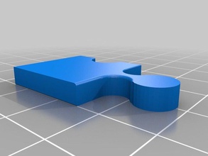 puzzle-Ohrringe 3d print model - Mito3D