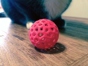 voronoi brinquedo do gato animais de estimação 3d print model - Mito3D