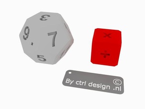 math practice dice sums 3d print model - Mito3D