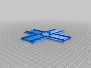 crossing track simplified inspired geotrax construction toys rail train 3d print model - Mito3D