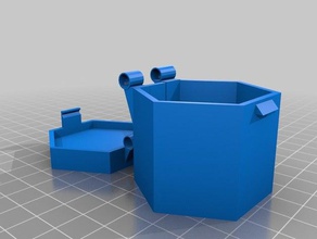hexagonal box andere Kiste, die er 3d print model - Mito3D