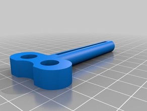 diente-pastepaint tubo llave de 50 mm largo los hogares suministros personalizado 3d print model - Mito3D
