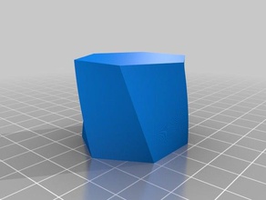 tordu de l'hexagone 3d l'impression tests 3d print model - Mito3D