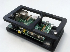 raspberry pi esoscheletro minimalista paraurti l'elettronica raspberrypi caso rpi 3d print model - Mito3D