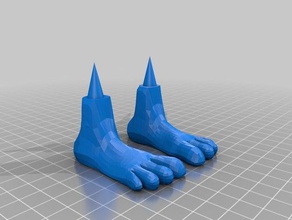 troll piedi costruzione giocattoli 3d print model - Mito3D