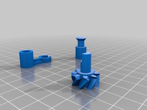 250614 3 gear part mechanical toys customized 3d print model - Mito3D