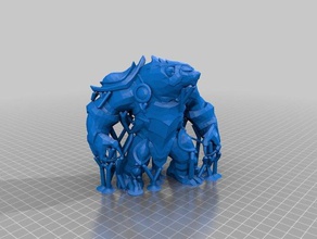 volibear lol brinquedos jogos liga lendas 3d print model - Mito3D