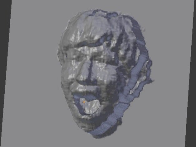 tshimura scanned face people 3d kinect ultimaker 3D print model - Mito3D