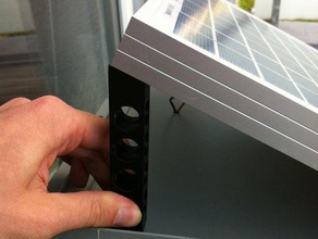 solarpanel Unterstützung diy openscad solarpanelen 3d print model - Mito3D