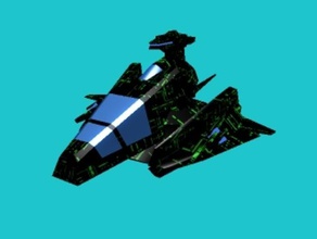 chasseur furtif de la sonde des véhicules vaisseau spatial 3d print model - Mito3D