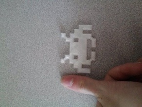 space invader andere nerd 3d print model - Mito3D