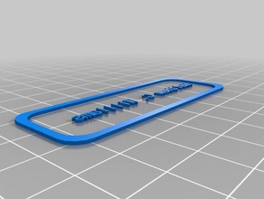 my customized custiomizable name tag signs logos 3d print model - Mito3D