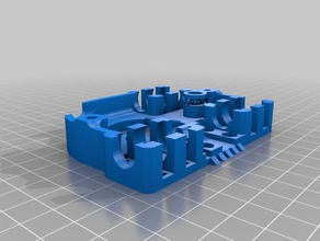 ecksbot carriage w8mm inductive bed level probe mount zip tie holes 3d printer parts 3d print model - Mito3D