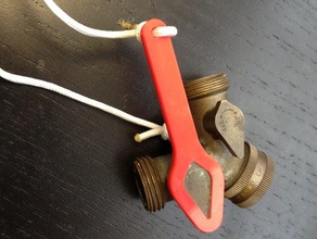 garden hose splitter wrench outdoor repair tool valve 3d print model - Mito3D