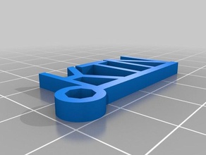 mes commandes personnalisé keychain générateur porte-clés 3d print model - Mito3D