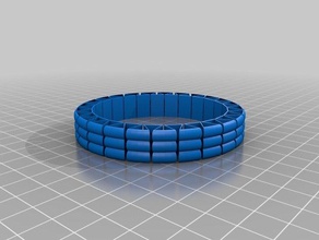 my customized more stretchlet bracelet hollow bracelets 3d print model - Mito3D