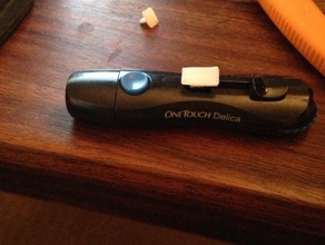 replacement handle one touch delica lancet parts diabetes diabetic quick 3d print model - Mito3D