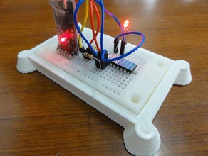 small bread board base electronics arduino breadboard plastic 3d print model - Mito3D
