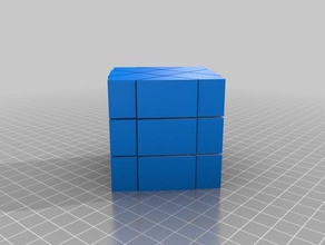 customized cube crazy diagonal puzzles 3d print model - Mito3D