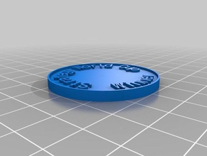 la estrategia de copa del mundo las monedas insignias personalizado 3d print model - Mito3D