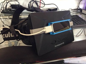 leap motion oculus dk1 flat mount gadgets augmented reality jbknowledge leapmotion rift smartreality virtuelle Realität 3d print model - Mito3D