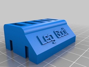 leg godt memoria usb titular organización personalizado 3d print model - Mito3D