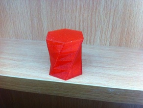 twisted hexagon math art 3d print model - Mito3D