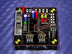 reprap controlador paso a g5 a4983 v01 otros allegro eagle la electrónica pcb pololu 3d print model - Mito3D