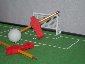 pencilkickers playsets 2014 fifa world cup brazil foosball goal soccer 3d print model - Mito3D
