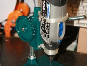 dremel adapter mini drill press machine tools miniature pcb pillar 3d print model - Mito3D