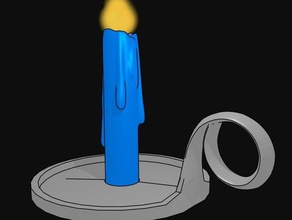 Kerze-Halter Dekor Kerzenhalter candlestick 3d print model - Mito3D