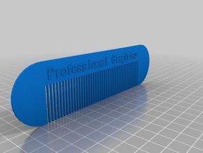 pg pettine accessori personalizzato 3d print model - Mito3D