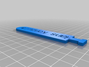 il mio personalizzato tee slot cleaner personalizzabile mano strumenti 3d print model - Mito3D