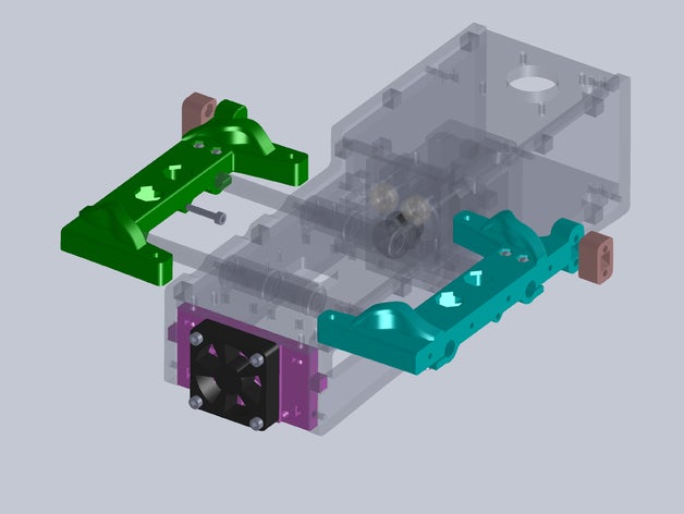 1405 simples termina 3d a impressora partes estender printrbot eixo 3D print model - Mito3D