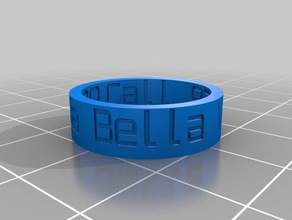 bella vita spa rings customized 3d print model - Mito3D