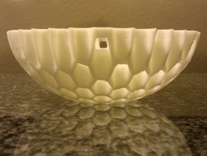 honeycomb bowl decor decorative dish hexagon hexagonal sketchup 3d print model - Mito3D
