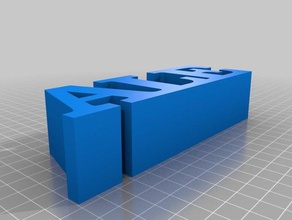 meine individuelle 3-Buchstaben-Reihe andere 3d print model - Mito3D