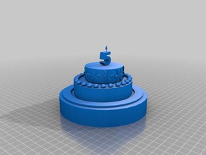 7 year cake 3d printing tests 3d print model - Mito3D