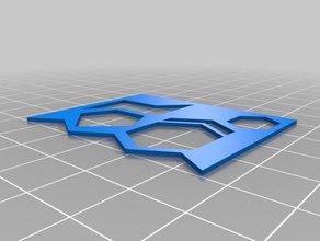 organische Chemie-template v2 lernen Stuhl hexagon pentagon 3d print model - Mito3D