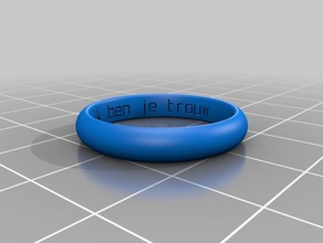 lottje rings customized 3d print model - Mito3D