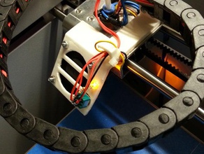 ventilador de montaje en alemán reprap neo 3d la impresora accesorios fanmount 3d print model - Mito3D