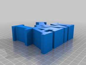 my customized word sculpture sculptures 3d print model - Mito3D