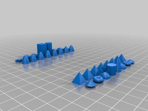 el viaje de la geometría ajedrez tablero fresco diversión geométricas 3d print model - Mito3D