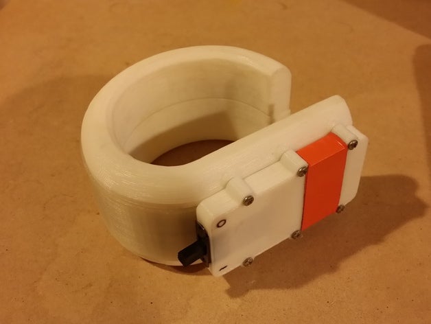 dazzler órgão de luz pulseira pulseiras diodo emissor acendem-se wearable 3D print model - Mito3D