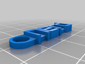 nerd message keychain organization customized 3d print model - Mito3D