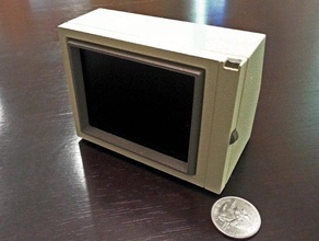 apple ii monitor 35 lcd computer adafruit raspberry pi retro 3d print model - Mito3D