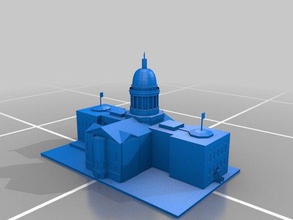 maine Hauptstadt Gebäude Strukturen 3d print model - Mito3D